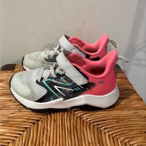 New Balance Kids' Gray and Pink Sneakers Size 13